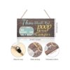Jetec Letrero para colgar en madera de Thou Shalt Not Poop