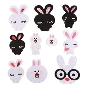 Parches de hierro para ropa de conejitos lindos con