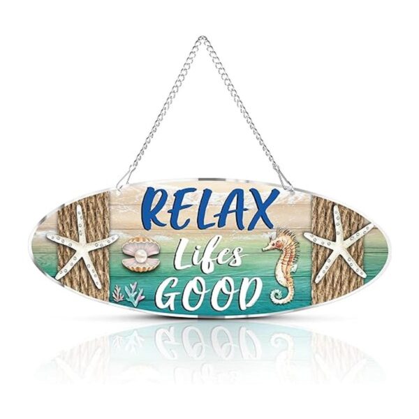 Letrero de playa para colgar en el mar decoración de