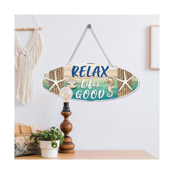 Letrero de playa para colgar en el mar decoración de