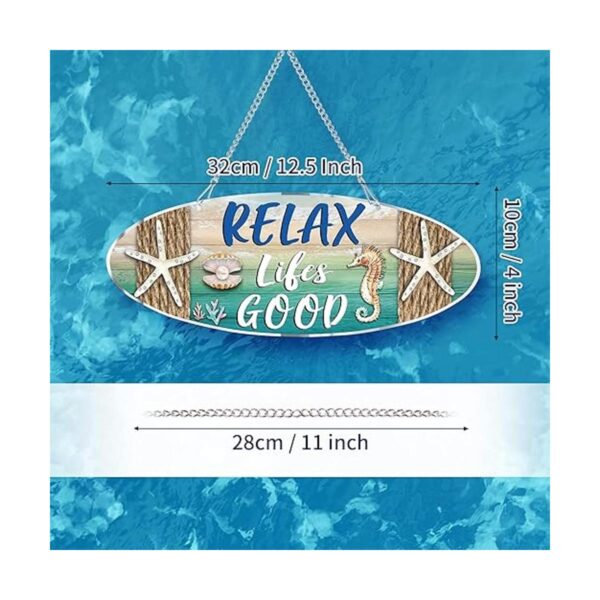 Letrero de playa para colgar en el mar decoración de