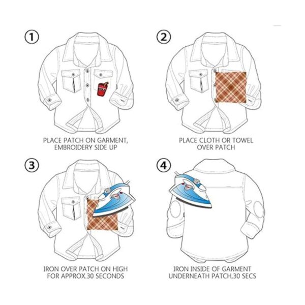 Parches de hierro para ropa de conejitos lindos con