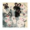 Parches de hierro para ropa de conejitos lindos con