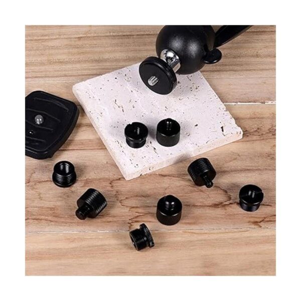 AIEX Adaptador de rosca de micrófono de 8 piezas_4