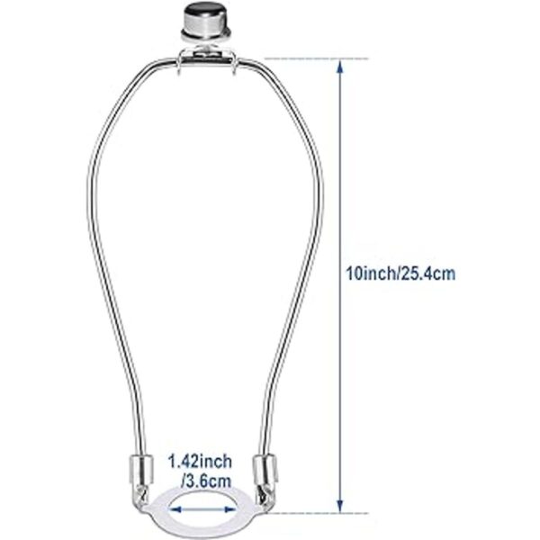 ECUDIS Lámpara de arpa de 10.0 in adaptador de arpa de_2