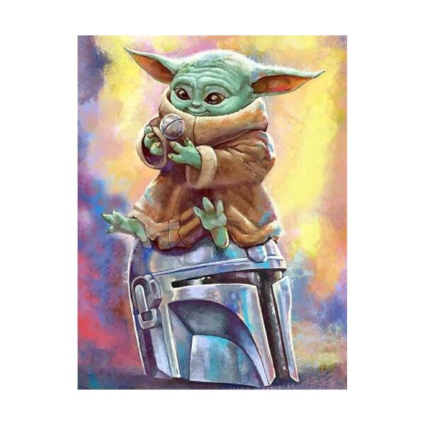 Pintura por números para adultos y niños Star Wars Baby_1