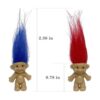 10 piezas de muñeca vintage de trol de la suerte para_4