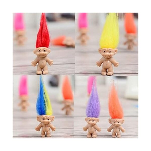10 piezas de muñeca vintage de trol de la suerte para_3