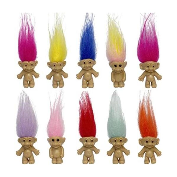 10 piezas de muñeca vintage de trol de la suerte para_1