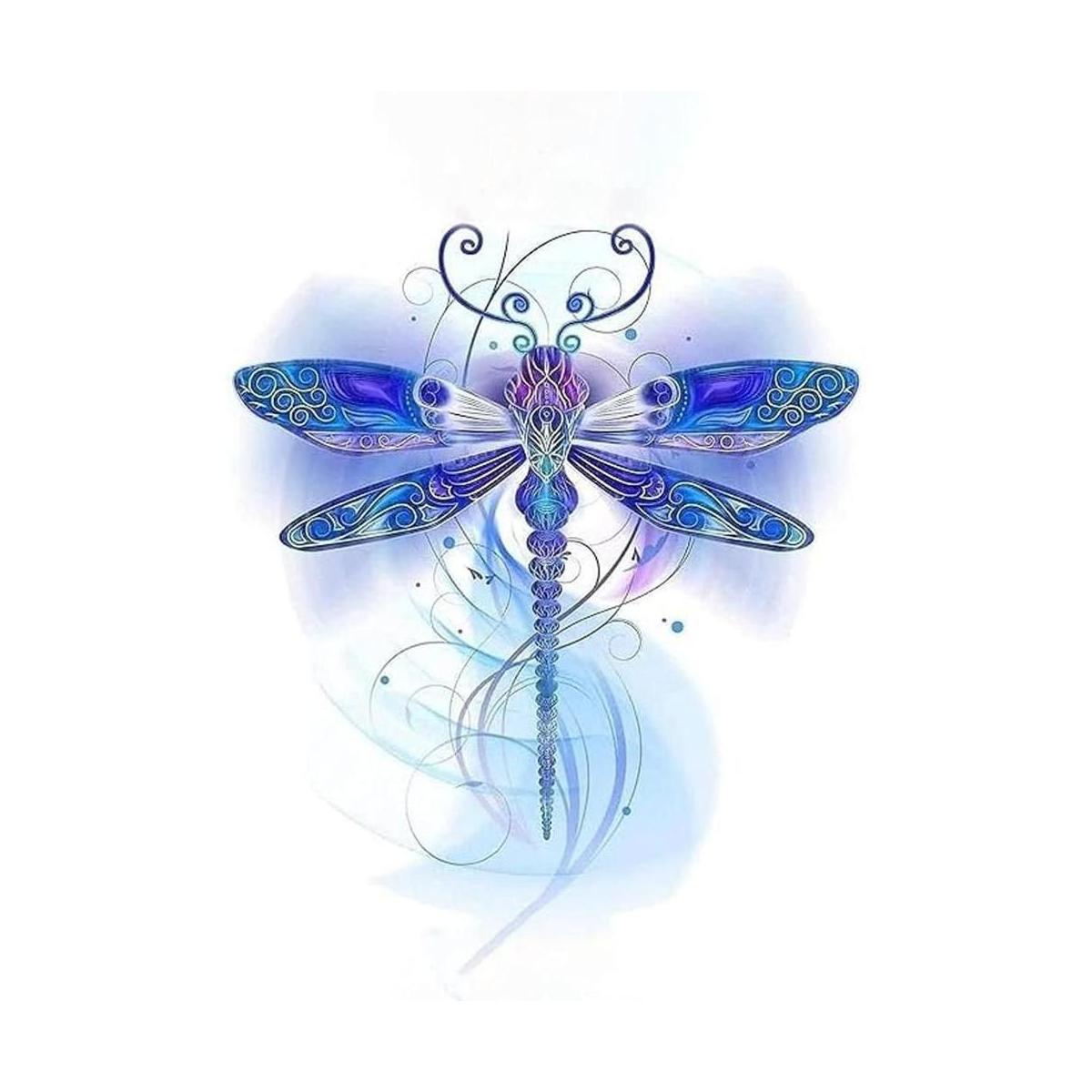 Diymood Pintura de diamante 5D libélula pintura con