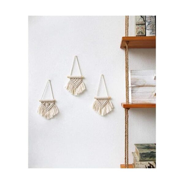 Mkono Macramé para colgar en la pared juego de 3 bonitos