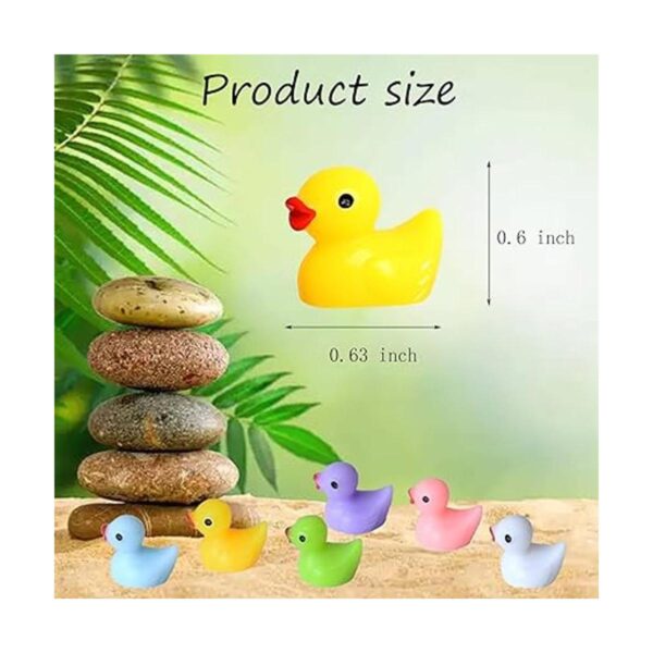 Tindobewan 100 piezas de pequeños patos de resina en_2