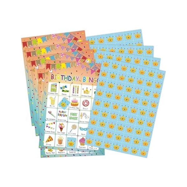 Juego de bingo de cumpleaños para 24 jugadores_2