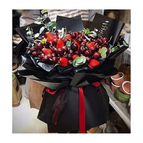20 piezas de papel de regalo de flores de color de doble_3