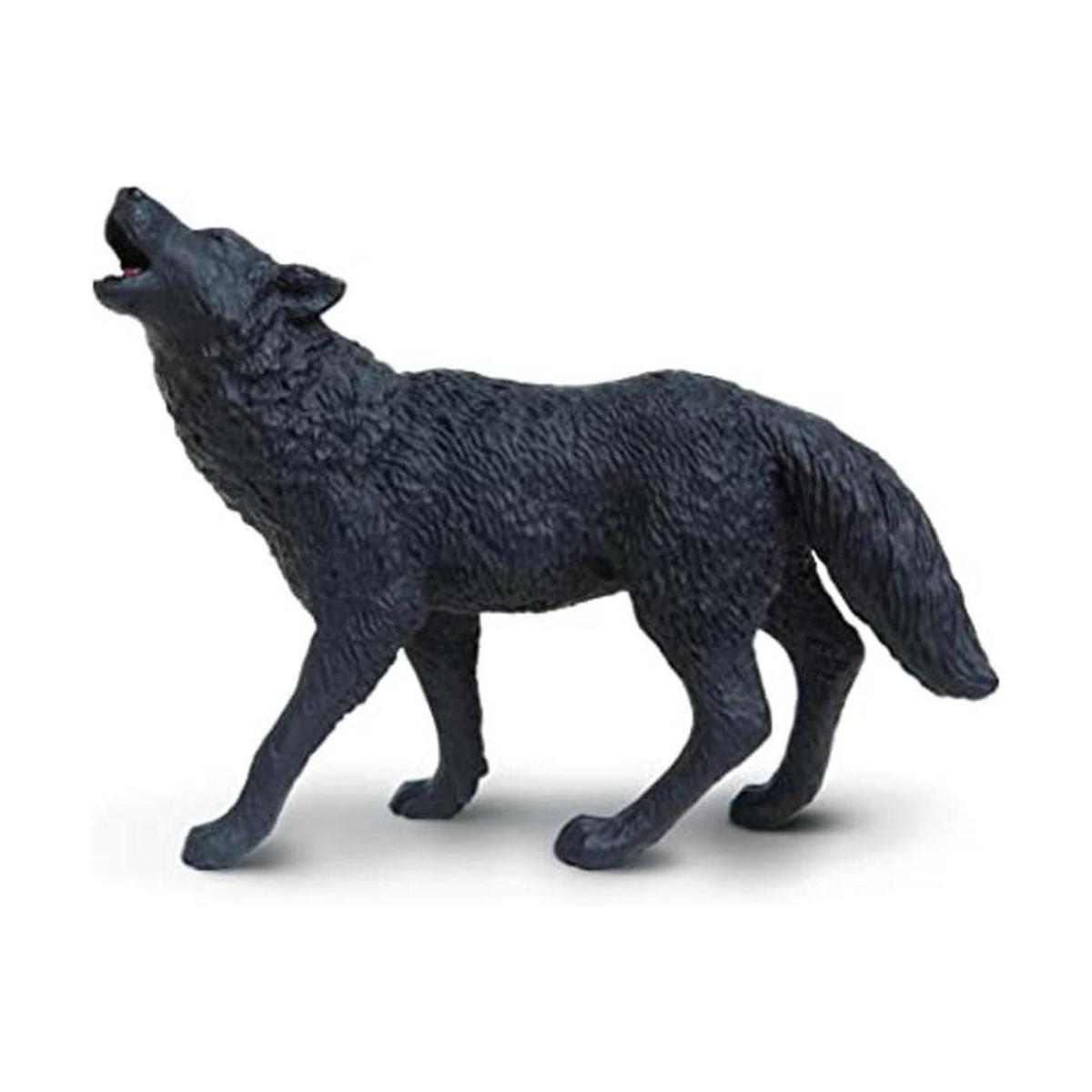 Safari Ltd Wild Safari Lobo negro de la vida silvestre de
