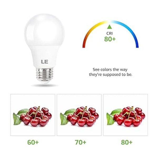 LE Bombillas LED 60 W equivalente a 800 lúmenes no