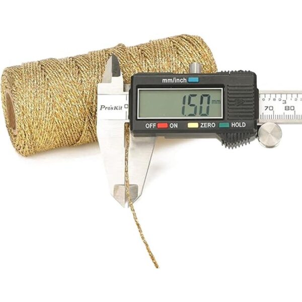Cordel decorativo metálico para panaderos de 110 yardas_2