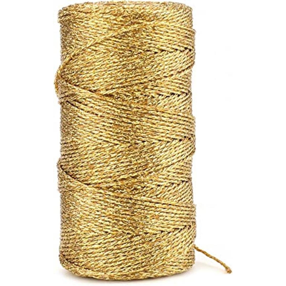 Cordel decorativo metálico para panaderos de 110 yardas