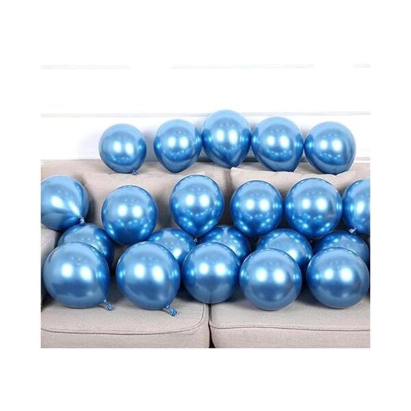 Globos azules metálicos para fiestas 100 unidades de_2