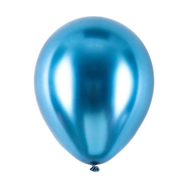 Globos azules metálicos para fiestas 100 unidades de_1