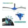 Techecook Repuesto de cepillo lateral para Eufy RoboVac