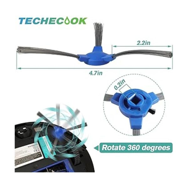 Techecook Repuesto de cepillo lateral para Eufy RoboVac