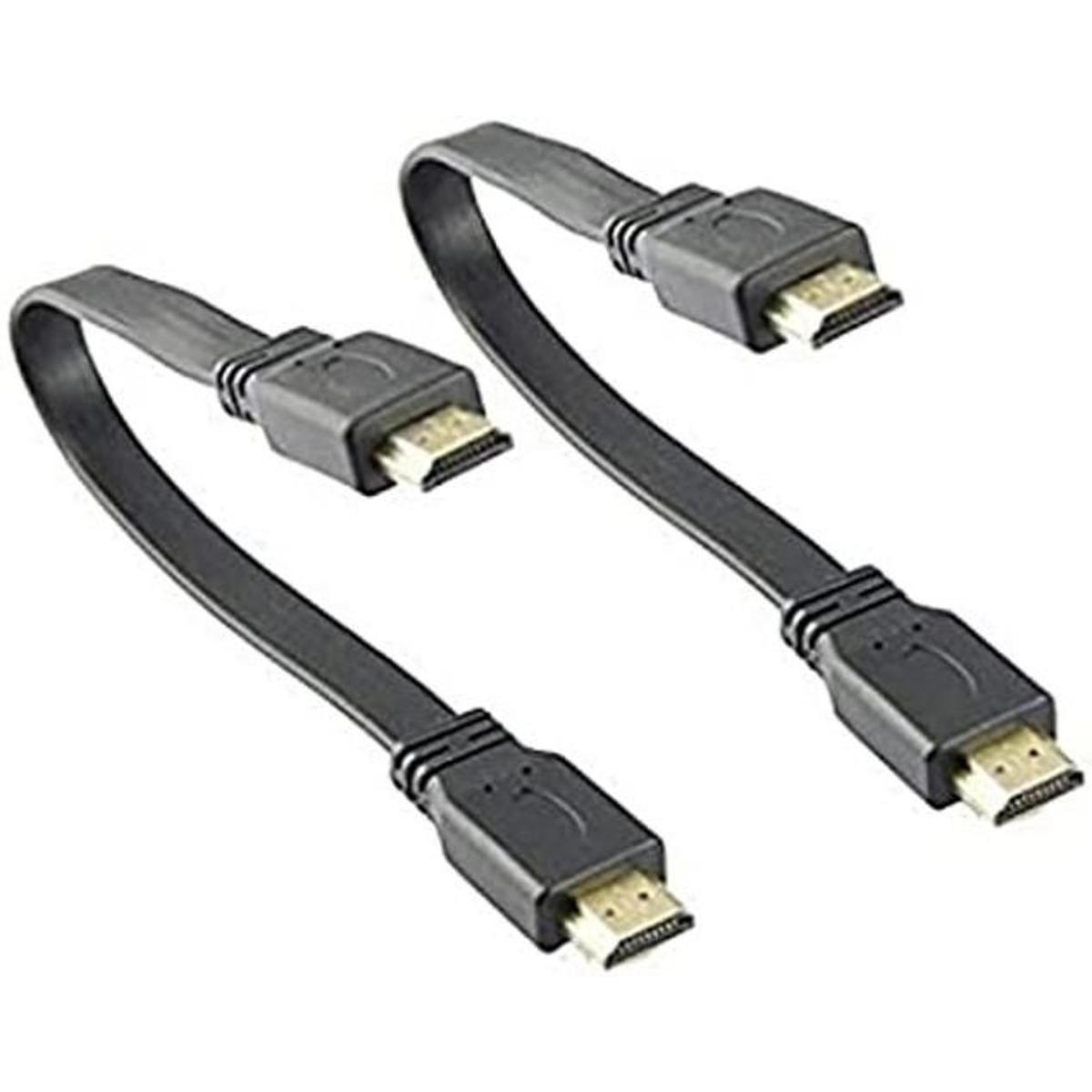 mmnne 2 Pack 1 pies 25 cm Flat HDMI macho a macho Cable
