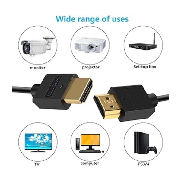 Pasow Cable HDMI ultrafino macho a macho 36 AWG alta_4