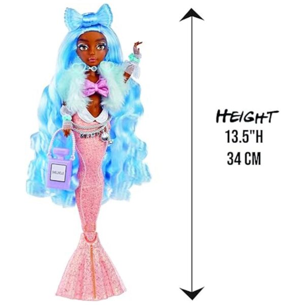 MERMAZE MERMAIDZ Muñeca de moda Shellnelle con traje de_3