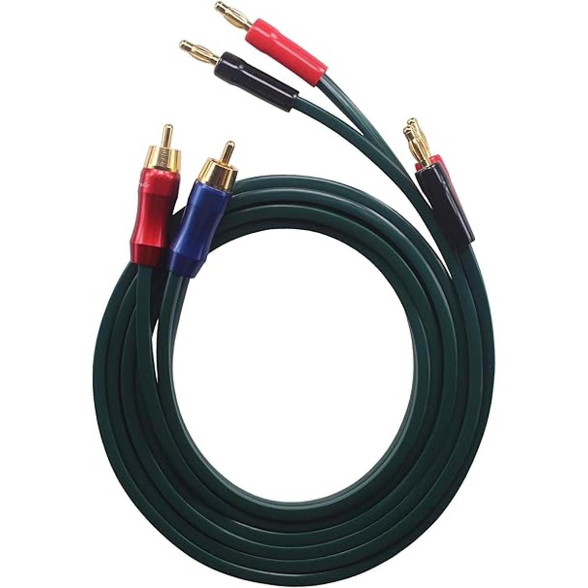 KK Cable CJN OFC Par de cables de altavoz con RCA macho