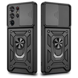 VEGO Funda para Galaxy S21 Ultra con soporte para cámara_1