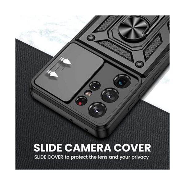 VEGO Funda para Galaxy S21 Ultra con soporte para cámara_3