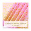 108x54 4 Packs Pink and Gold Disposable Party Tablecloth