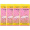 108x54 4 Packs Pink and Gold Disposable Party Tablecloth
