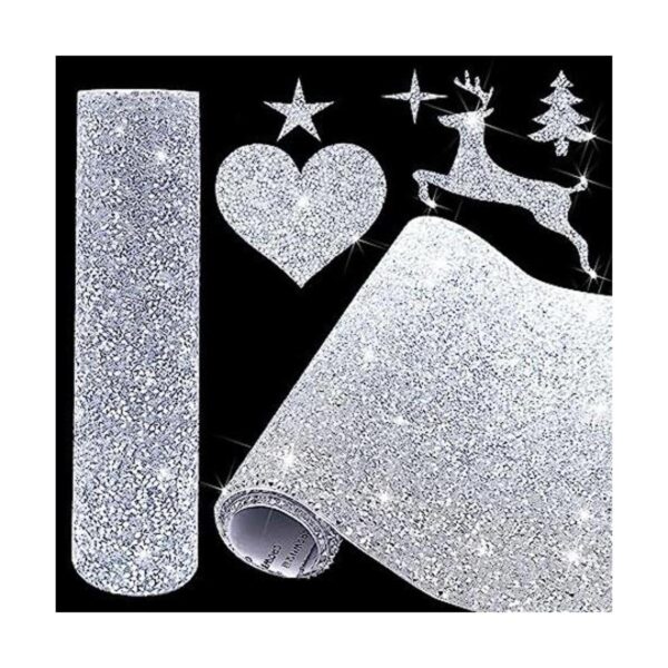 Adhesivo de resina brillante con diamantes de imitación_1