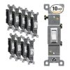 ENERLITES Interruptor de luz de palanca un solo polo 15A_1