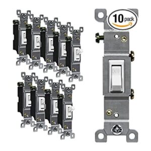 ENERLITES Interruptor de luz de palanca un solo polo 15A_1