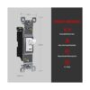 ENERLITES Interruptor de luz de palanca un solo polo 15A_2
