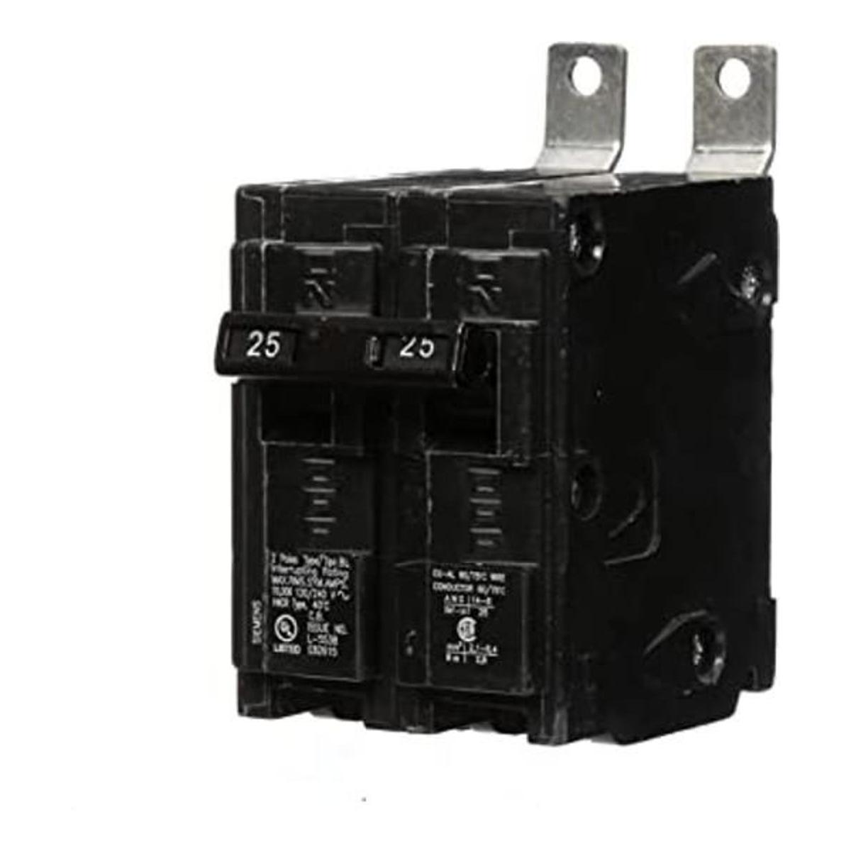 Siemens B225 25amp doble Pole 120240volt 10 kaic tornillo