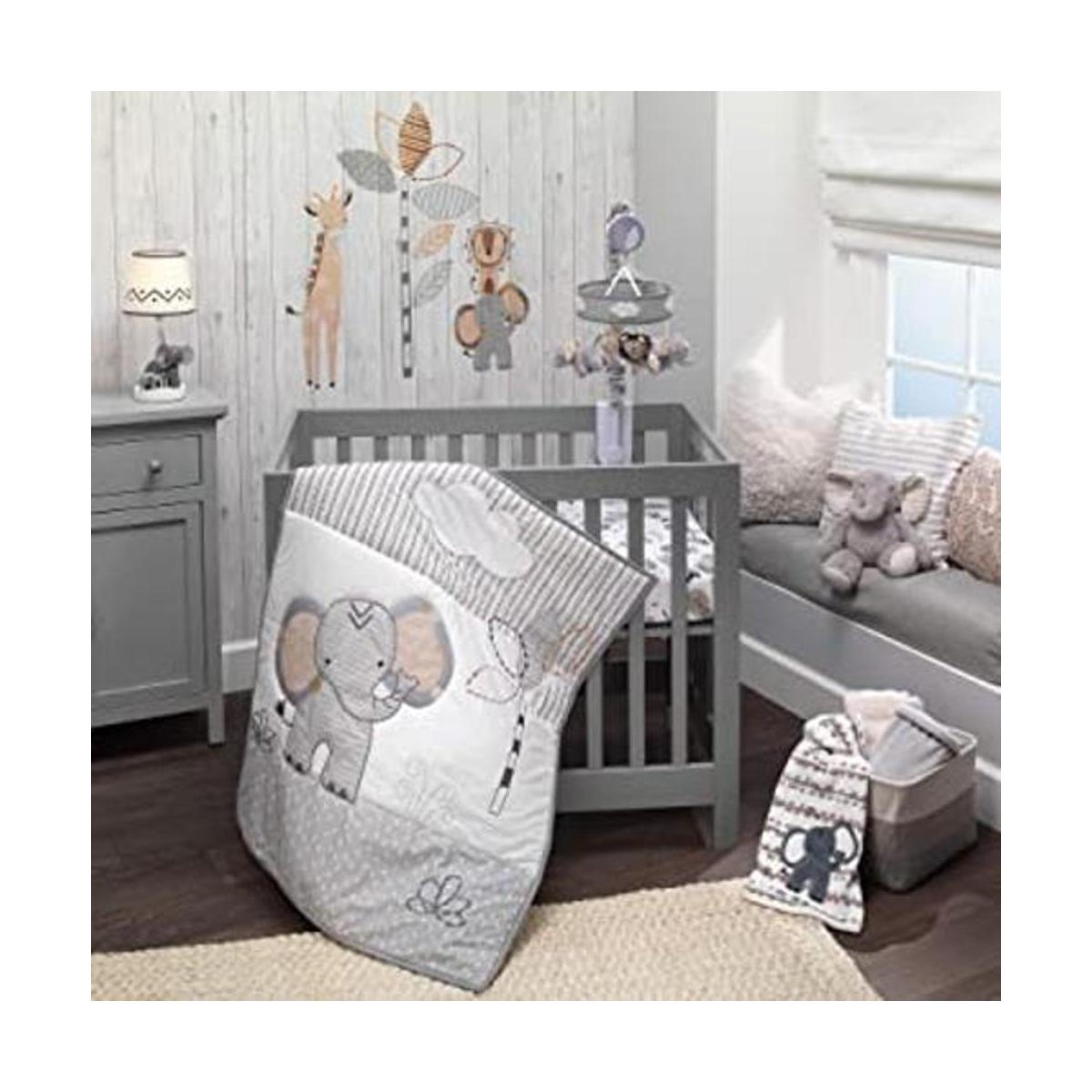 Lambs Ivy Jungle Safari Elephant Juego de ropa de cama