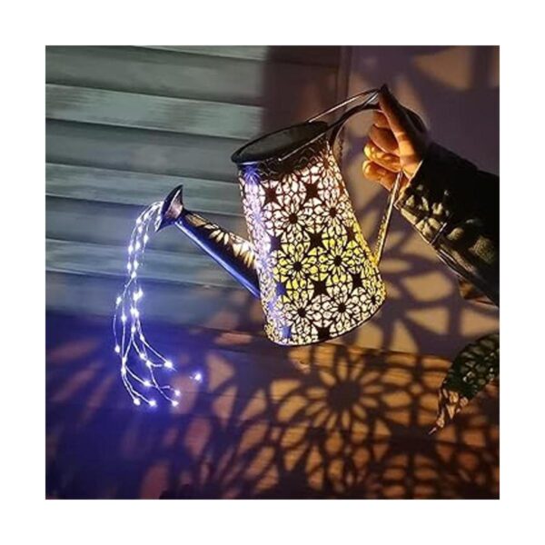 Vcdsoy Regadera solar con luces decoraciones de
