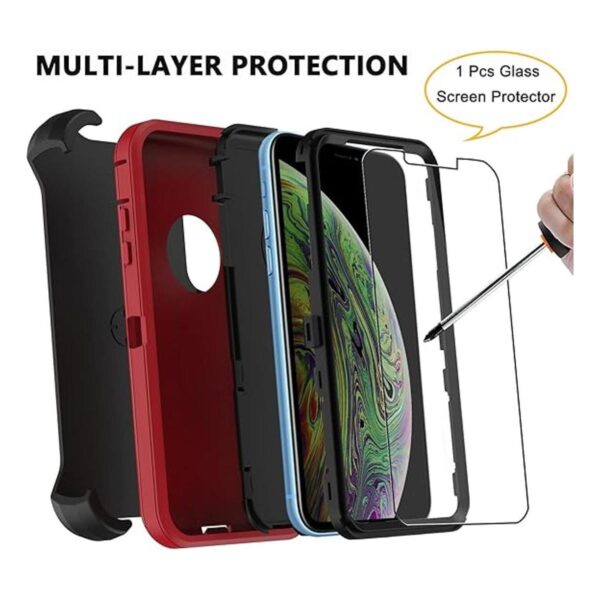 Funda para iPhone Xs Max resistente resistente 4 en 1_3