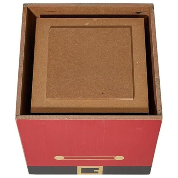 Glitzhome Juego de bloques de letras decorativas de madera