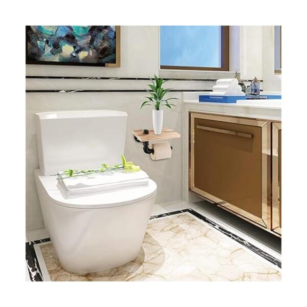 Livabber Soporte de papel higiénico de tubería industrial