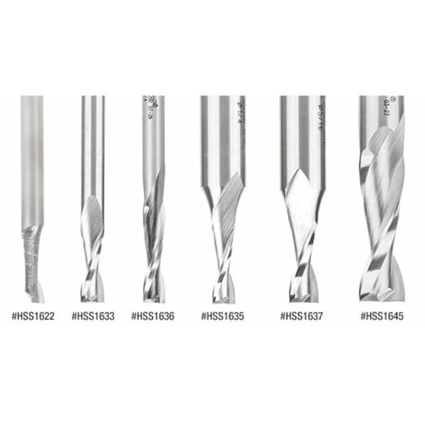 Amana Tool HSS1636 HSS Broca de corte en espiral de