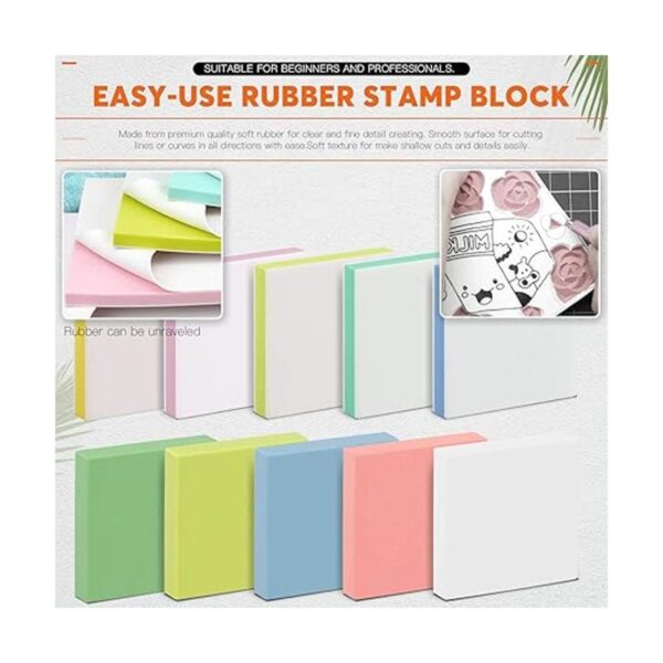 Rustark Kit de bloques de tallado mixto de 14 piezas con