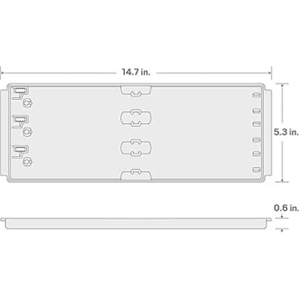 TEKTON Bandeja de almacenamiento de 3 rieles de 13_3