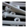 10 tornillos de cabeza hexagonal blanca de polipropileno_5