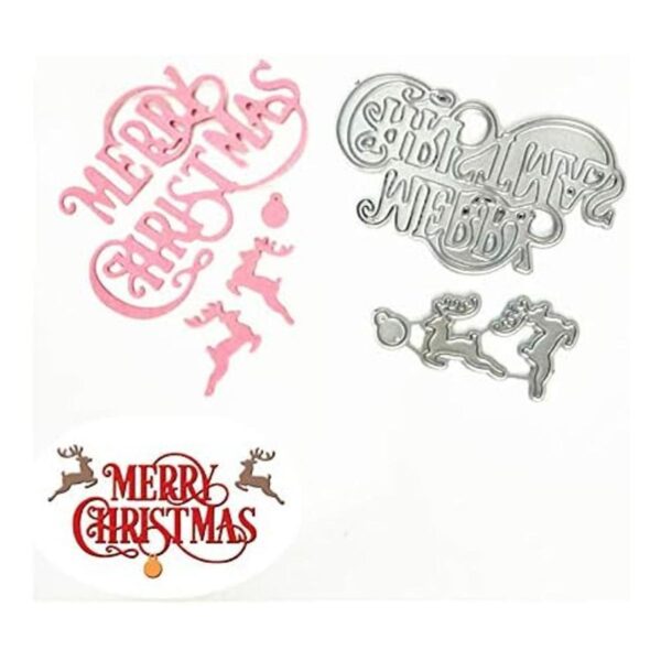 Troqueles de corte de metal de reno de Feliz Navidad