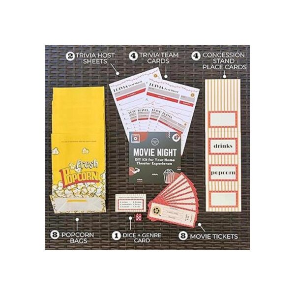 Kit de decoración de noche de cine de lujo decoración de_2